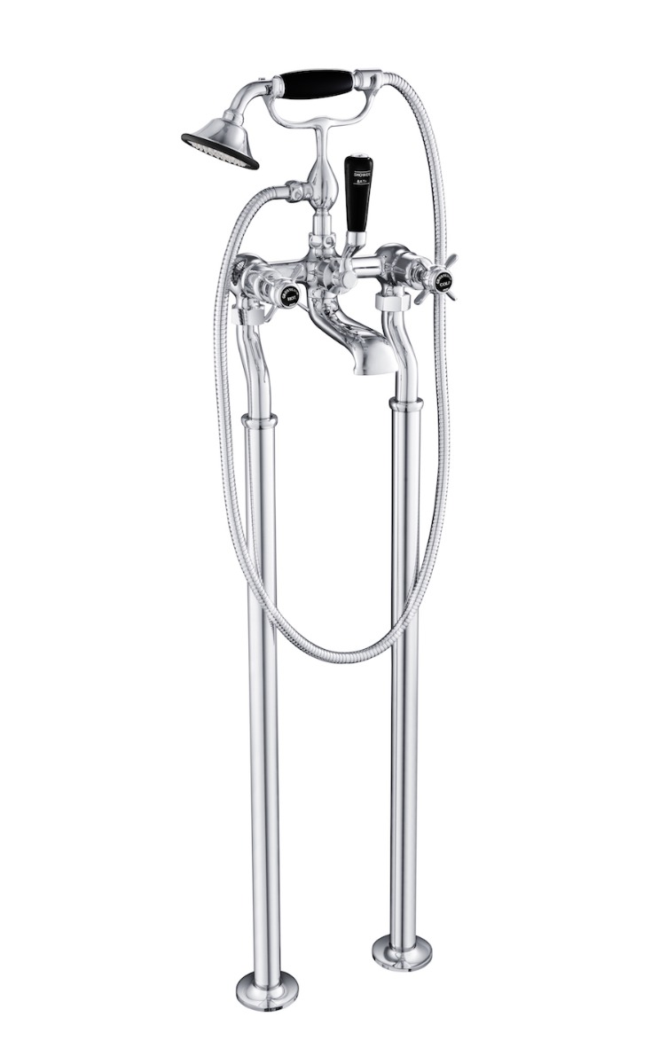 Grosvenor Black, Pinch Freestanding Bath Shower Mixer GB98275FS