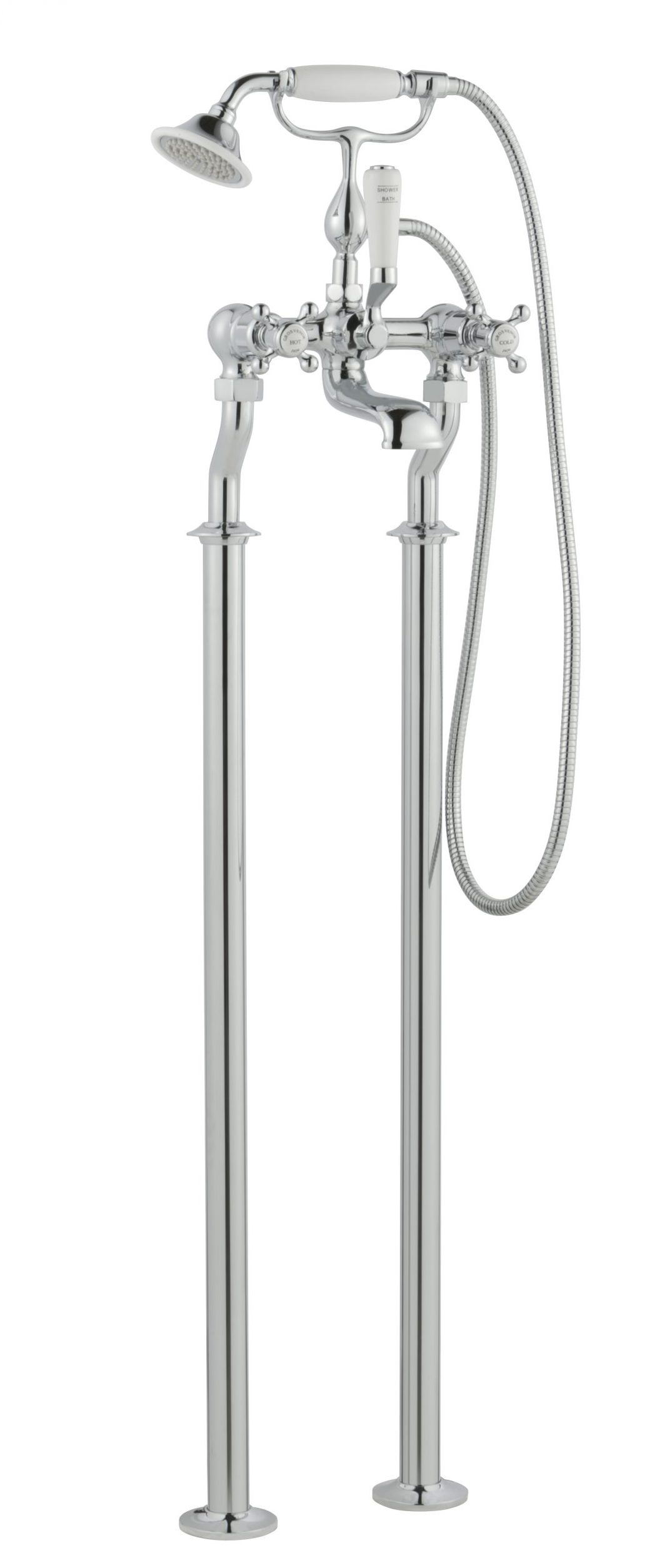 JTP - Grosvenor Freestanding Bath Shower Mixer With Kit