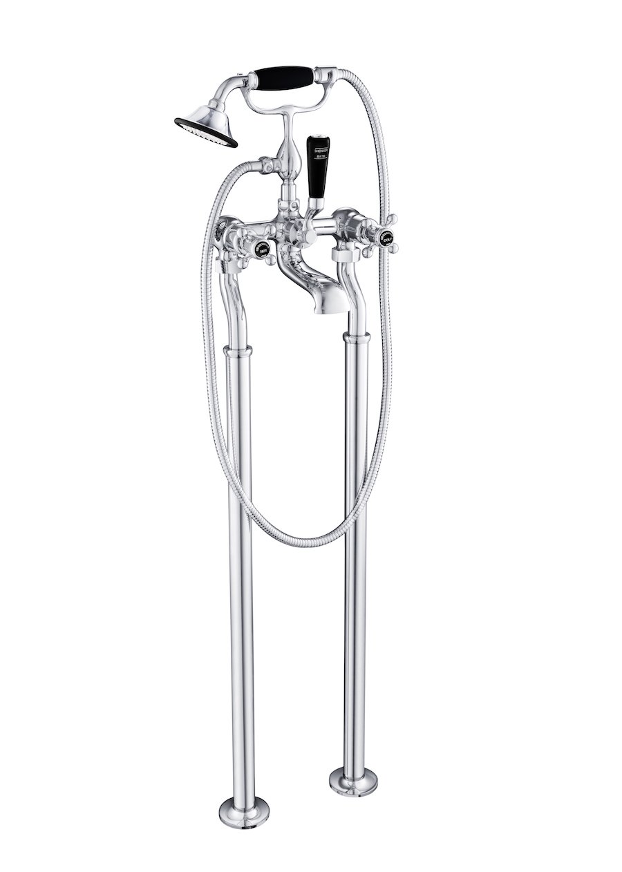JTP - Grosvenor Cross Wall Mounted Bath Shower Mixer with Kit