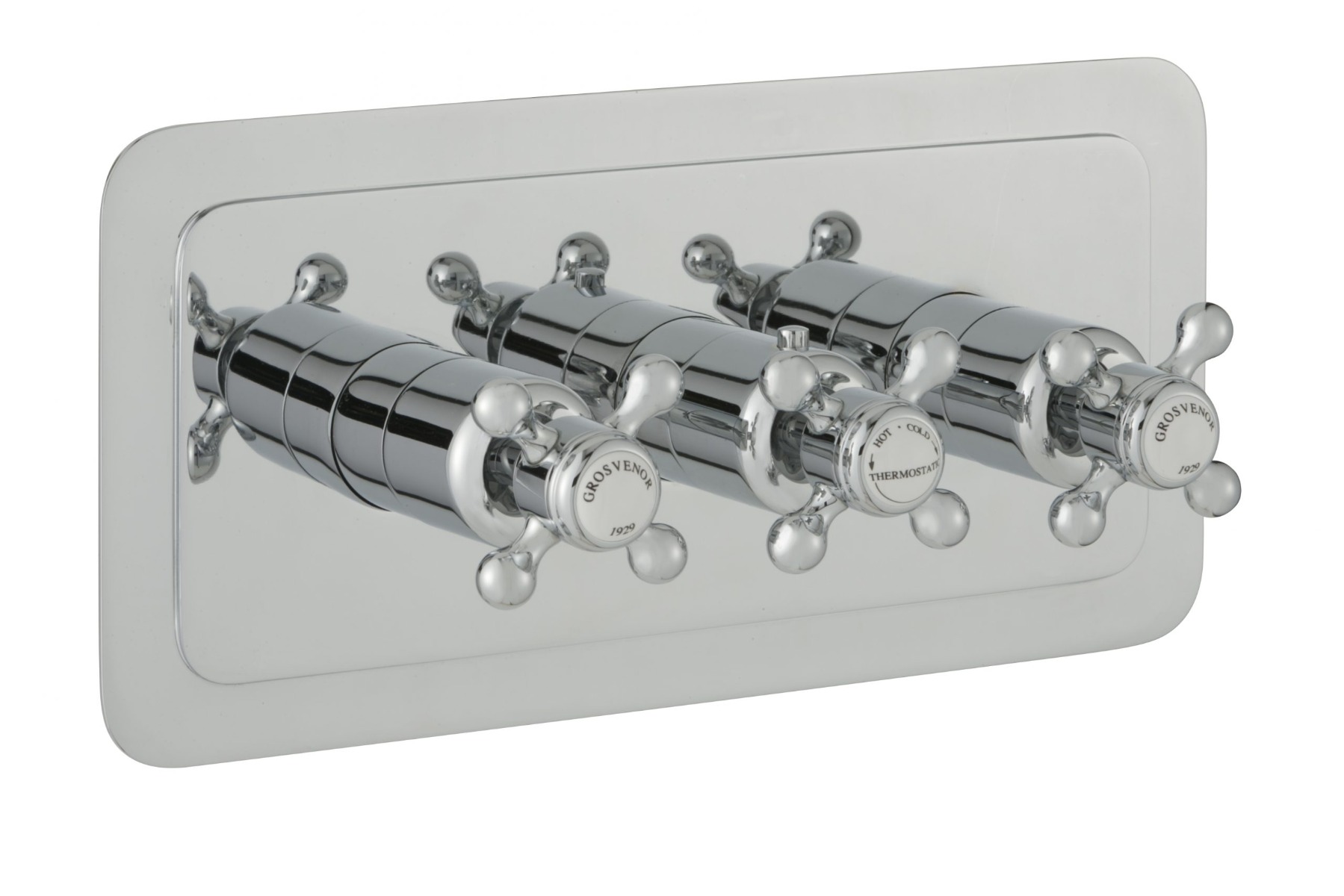 Grosvenor Cross Thermostatic 2 Outlet Shower Valve 76693