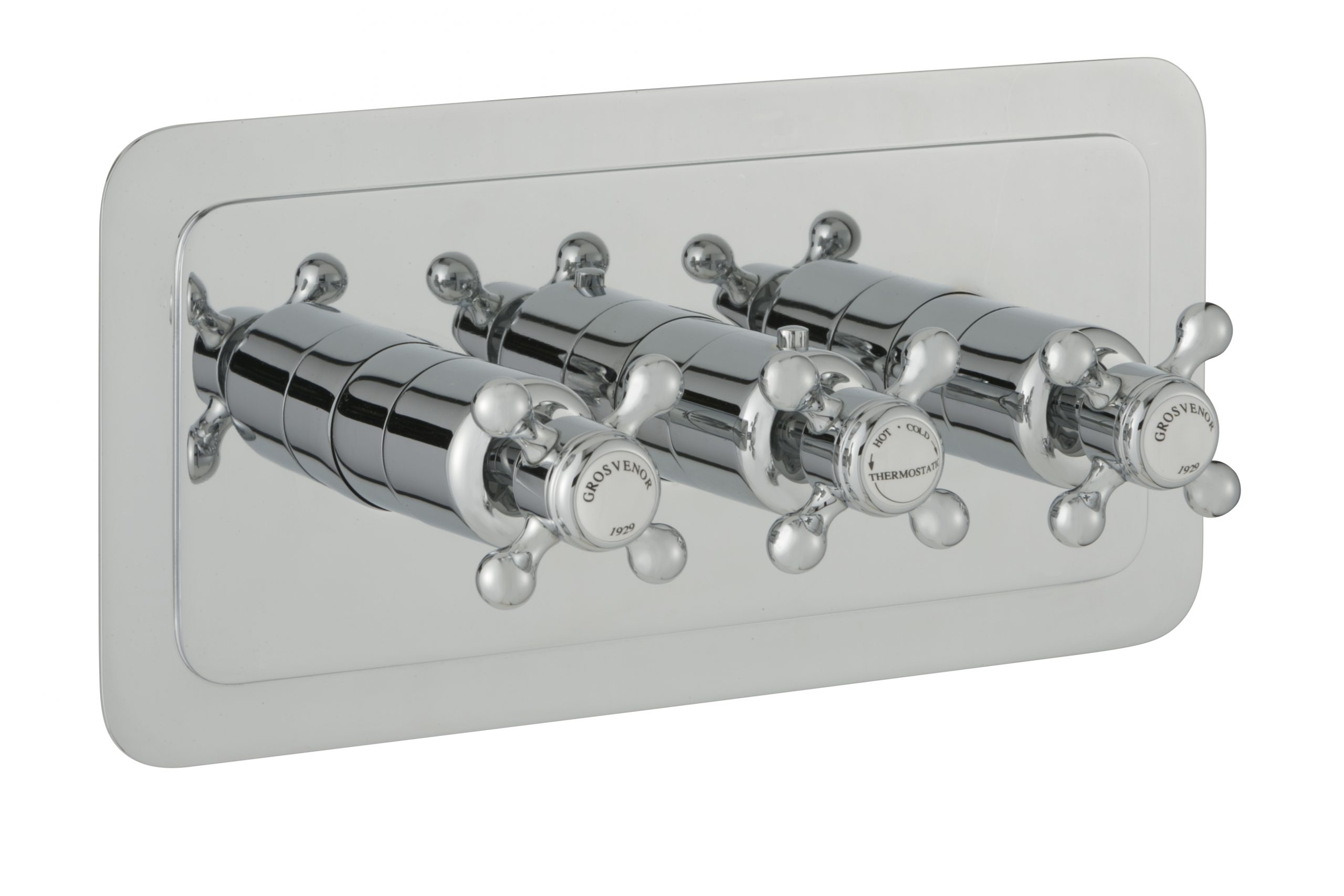 JTP - Grosvenor Cross Thermostatic 3 Outlet Shower Valve
