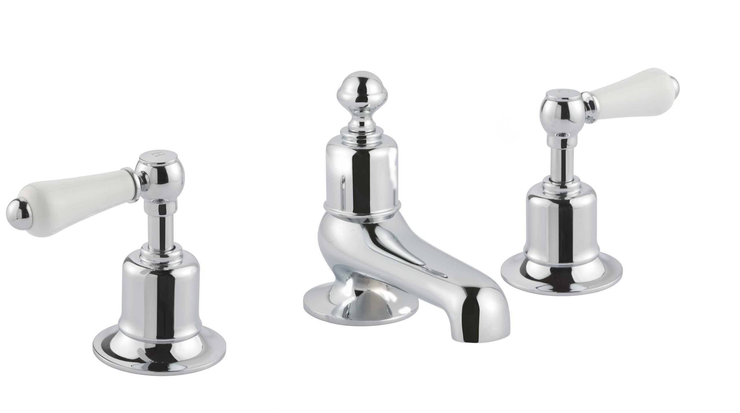 JTP - Grosvenor Lever 3 Hole Deck Mounted Bath Filler