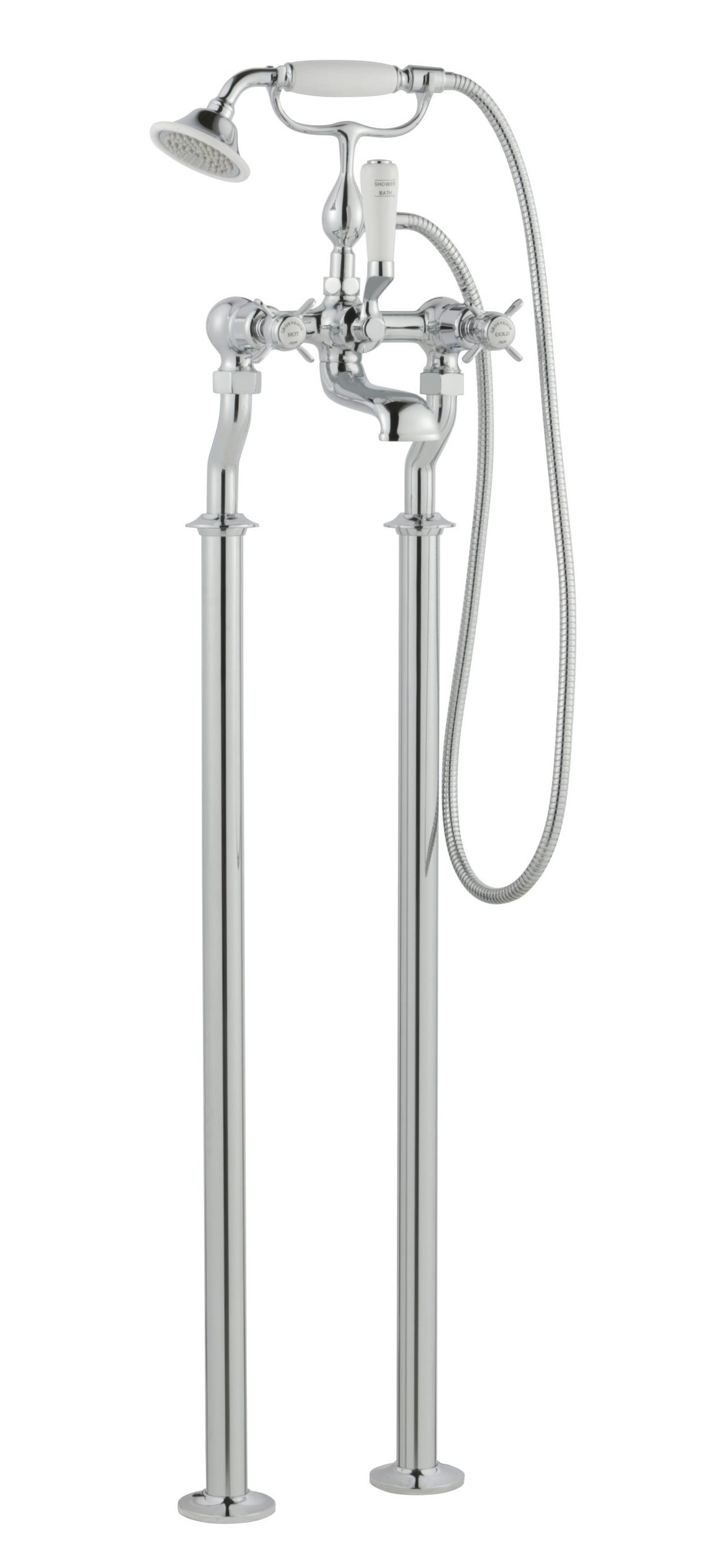 JTP - Grosvenor Pinch Floor Standing Bath Shower Mixer
