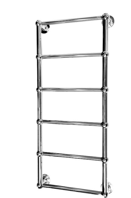 Radox Edwardian 1140mm x 500mm Wall Mounted Heated Towel Rail in Chrome Output (BTU)686