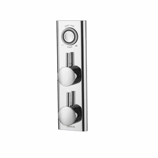Aqualisa - HiQu Concealed & Dual Outlet for Shower/Bath Head with Remote Control