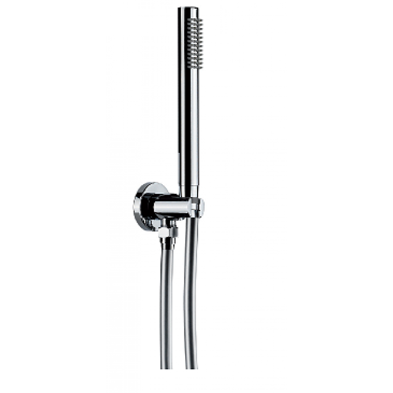 Round wall water outlet & front fixing holder with easy clean hose and slim anti (HS06RD)