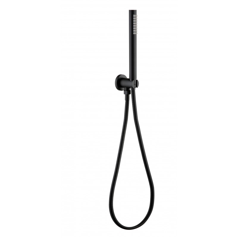 Round wall water outlet & front fixing holder with easy clean hose and slim anti (HS06RD-B)