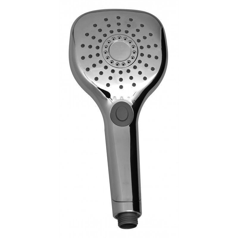 Chrome Multifunction (Press Button) Hand Shower - Square (HS2000S)