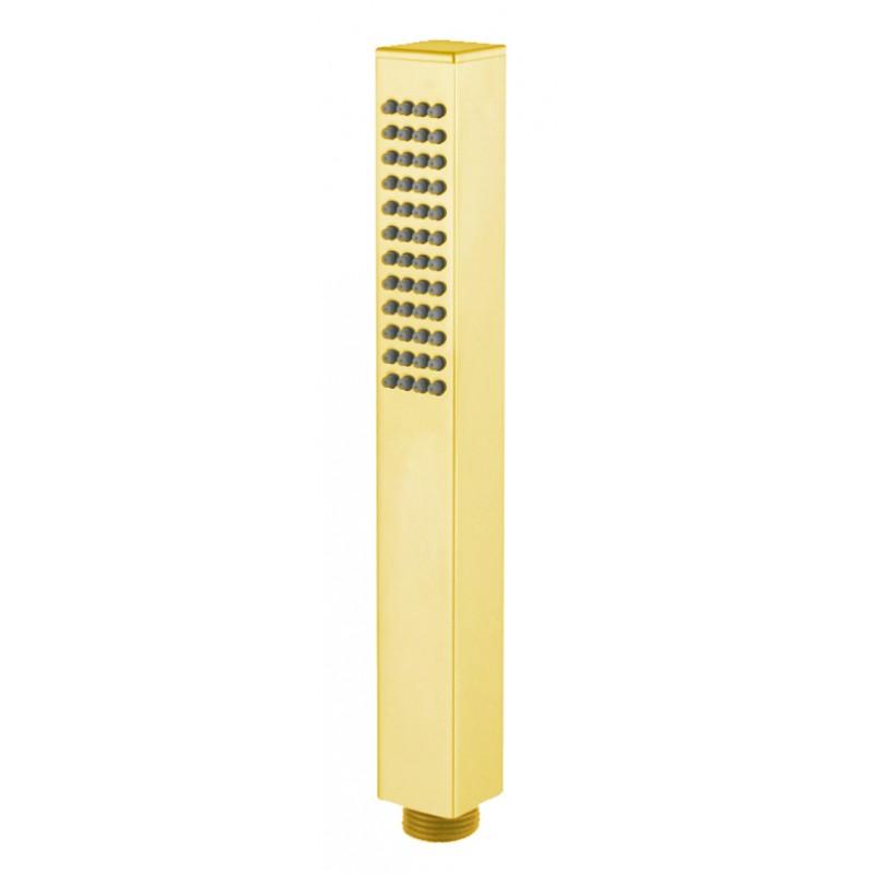 Square anti-scaling/brass shower handle - Brush Gold (HS500-BG)