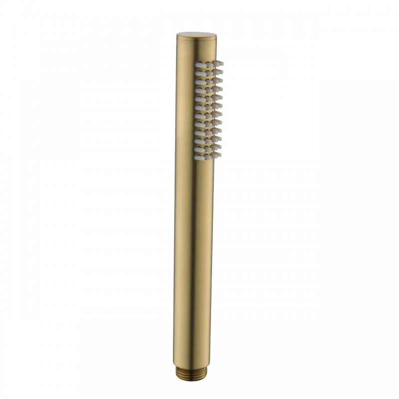 Round anti-scaling /brass shower handle Brush Gold (HS600-BG)