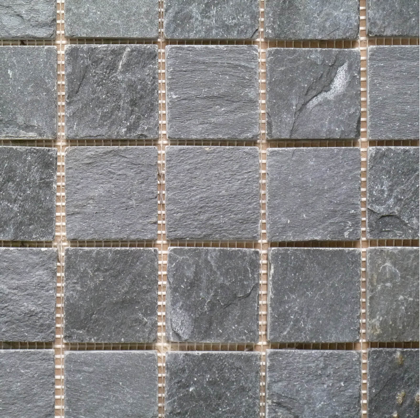 Imperial Black Riven (Slate) 48x48mm- Price per m2