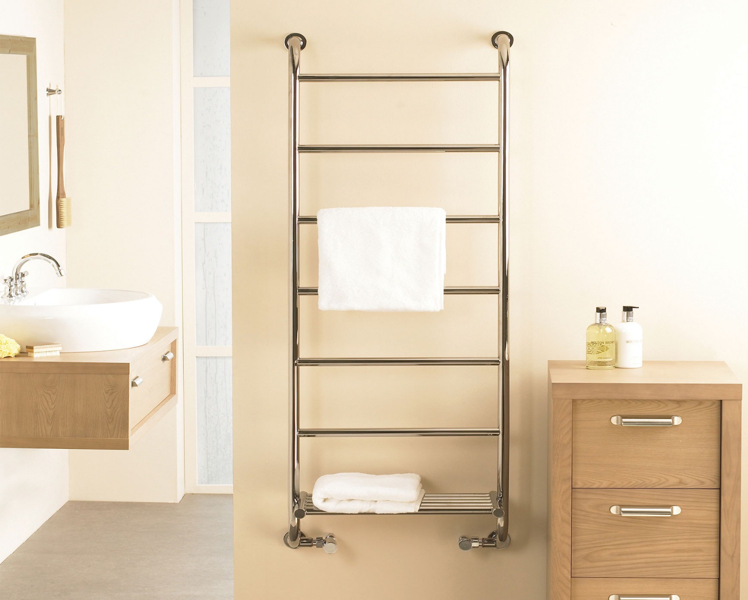 Contemporary Ieri BR Towel Rail Dual Energy-Chrome 750x500
