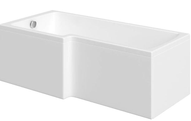 Solarna L Shaped Shower Bath Front Panel 1700mm