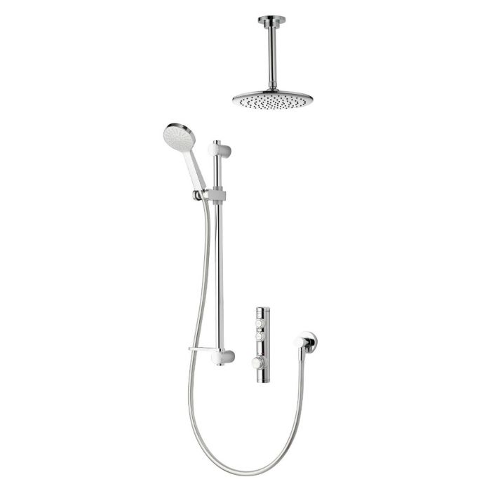 iSystem Smart Concealed with Adjustable and Ceiling Fixed Heads (Gravity Pumped)