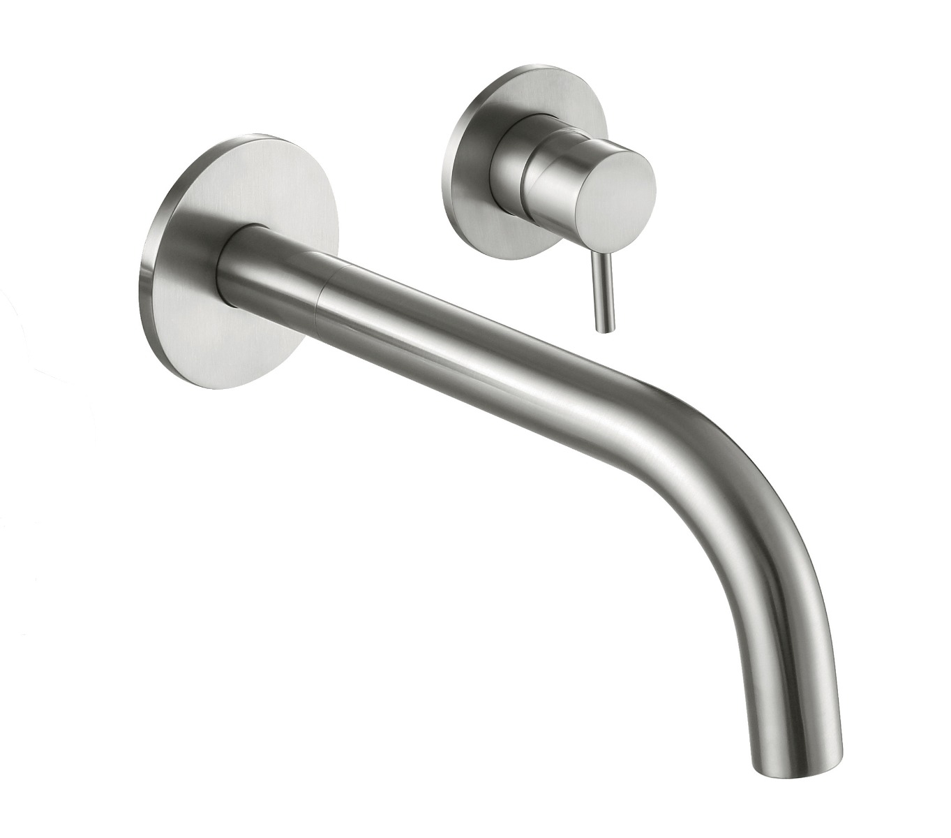 Inox Wall Mounted Basin Mixer 250mm