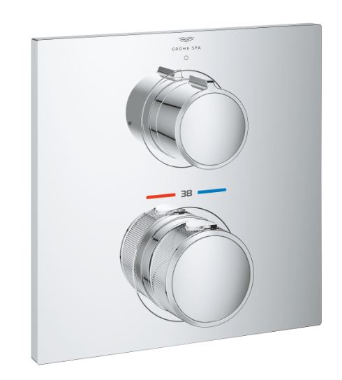 Allure Thermostat For Concealed Installation With One Valve Chrome