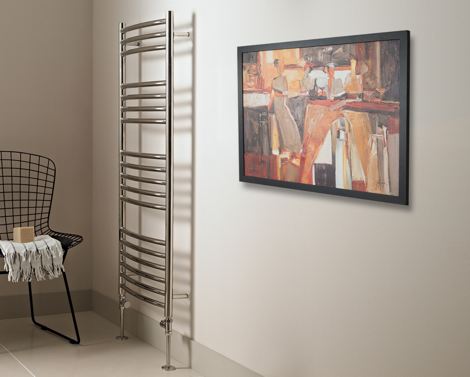 Ladder Rails Kerve Dual Energy Only - Polished Stainless Steel 800x600