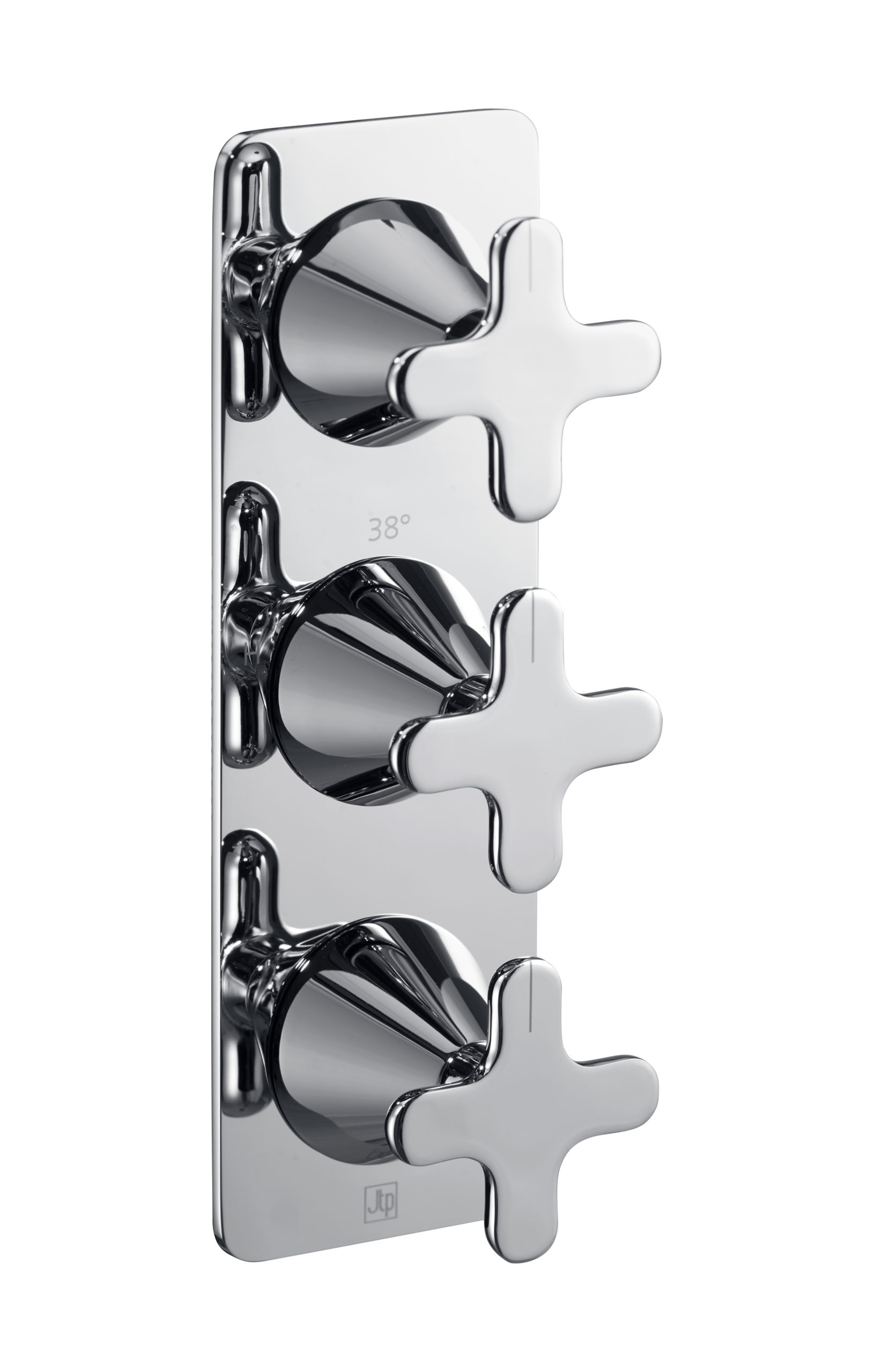 JTP - Thermostatic concealed 2 outlet shower valve (both handles included)