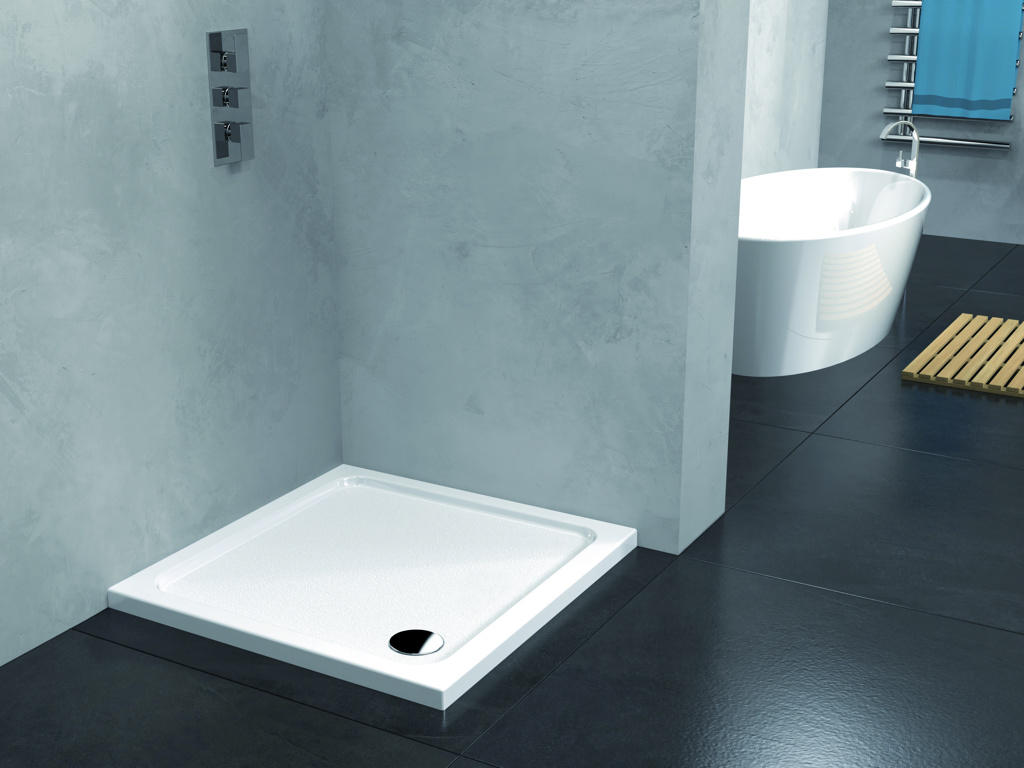 KStone 760x760mm Square Shower Tray 