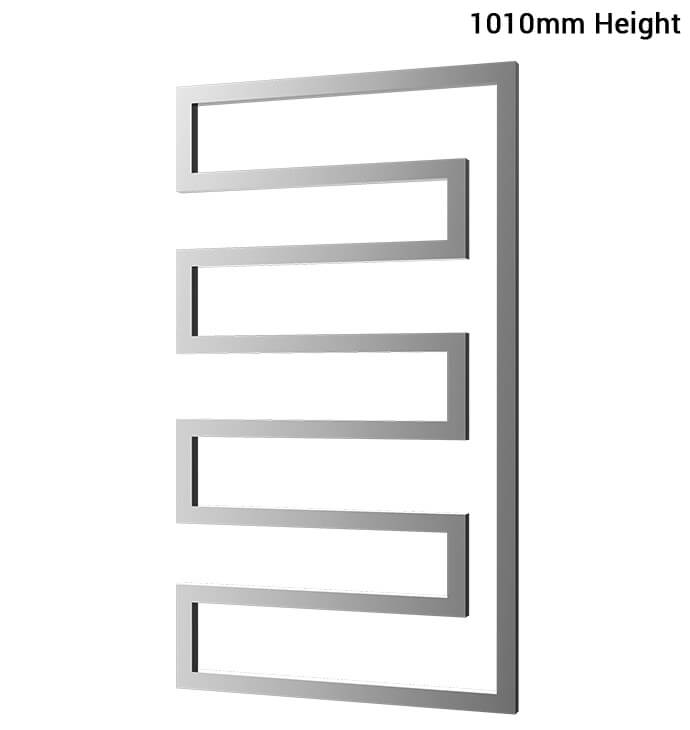 Radox Essence 730mm x 580mm Heated Towel Rail in Chrome Output (BTU) 573