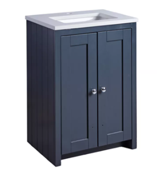 Lansdown 600 Underslung Unit & Basin - Matt Dark Grey