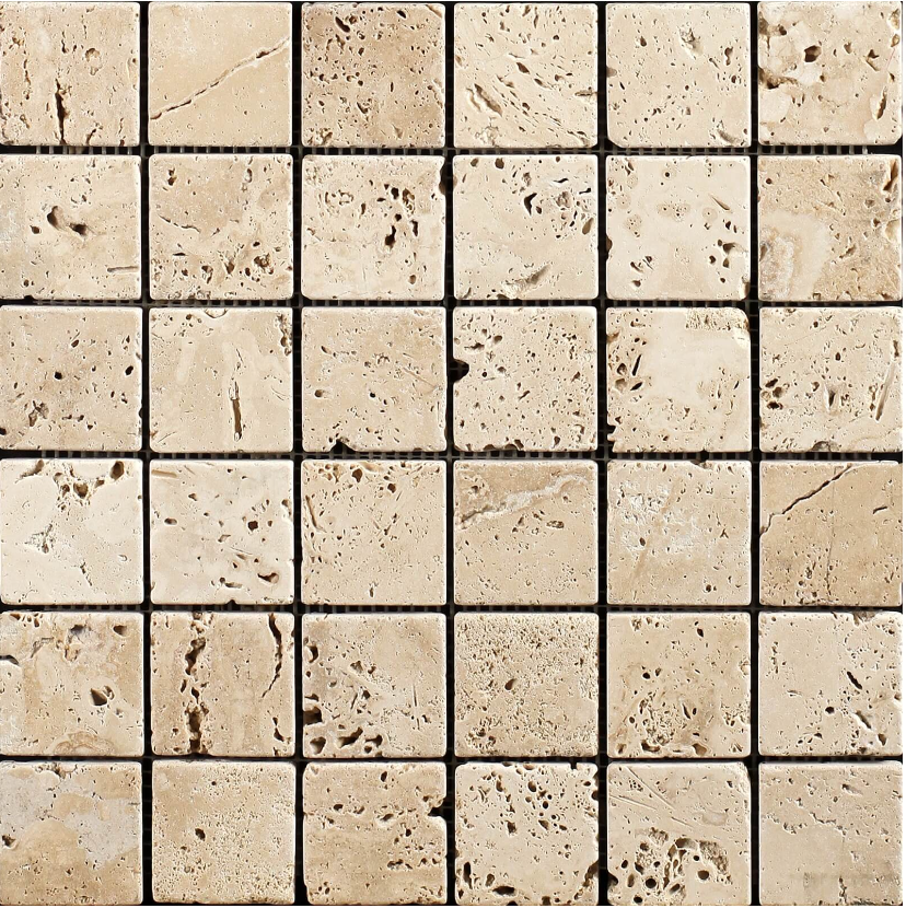 Lydia Antique Tumbled (Travertine) 23x23mm- Price per m2