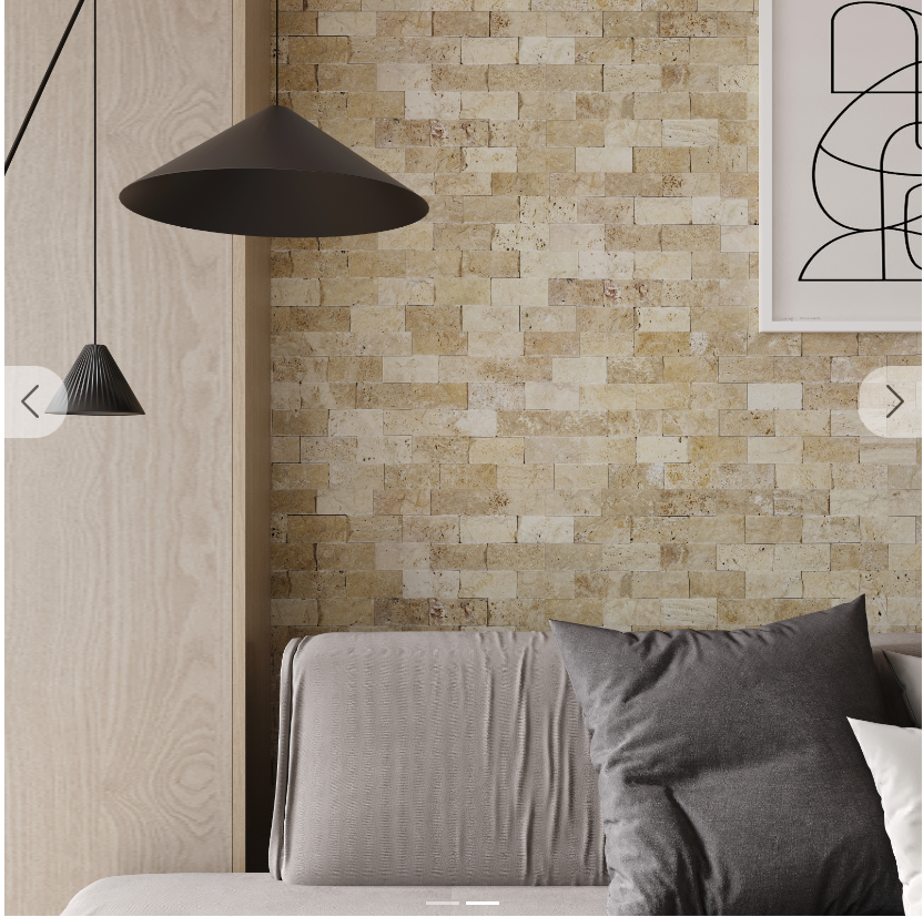 Lydia Classico Split Face (Travertine) 48x100mm- Price per m2