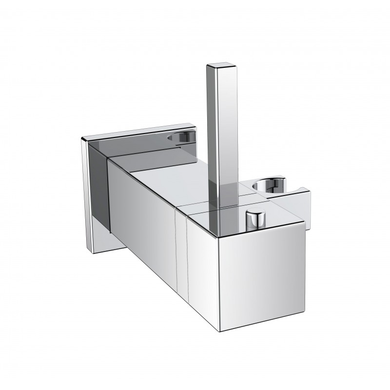 Thermostatic douche valve with outlet holder bracket & on/off (Square) (LDV210)