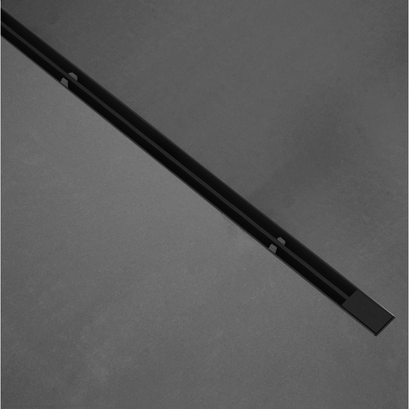Line Slim Shower Drain & Grate - 600mm - Matt Black (LINE60-B)