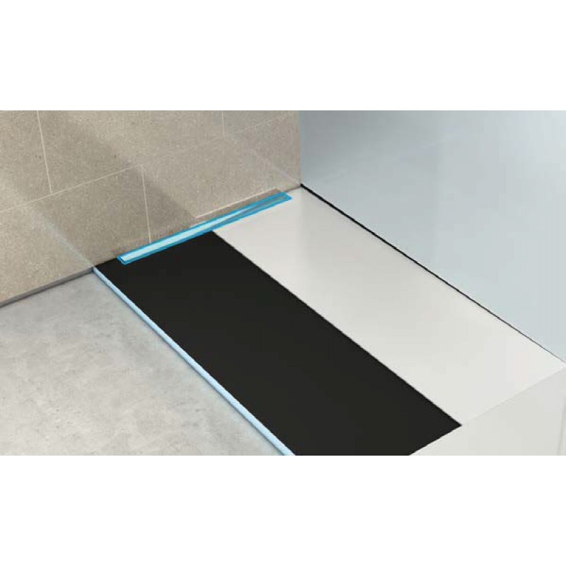 Kleen wetroom pre-formed shower board. 1000 X 900mm with 600mm Linear High Flow (KSB10X9)