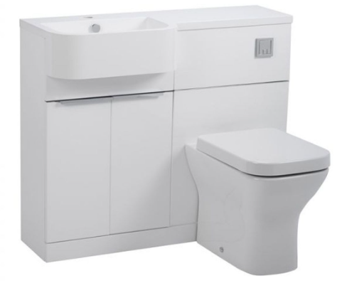 MATCH 1000 FURNITURE RUN LEFT - GLOSS WHITE