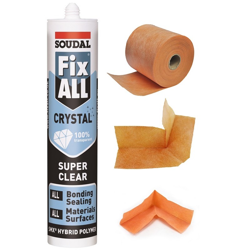 Kleen Waterproffing Kit (Incl. Inner Corner/Outer Corner/ Side Membrane & Sealen (KWK-1)