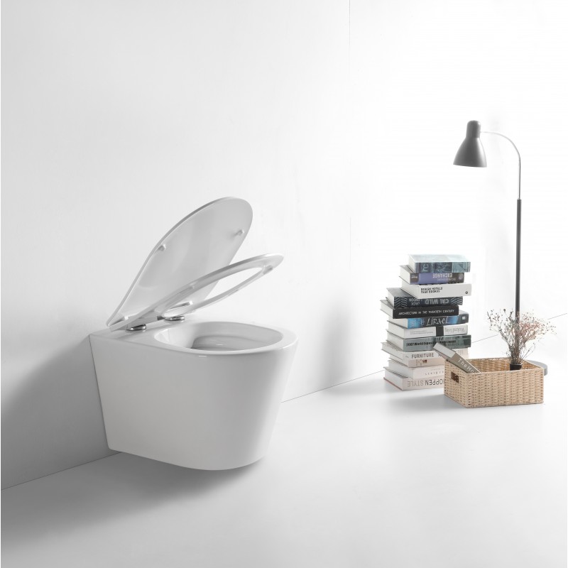 Neo short projection wall hung pan & soft close seat. (NEO001)