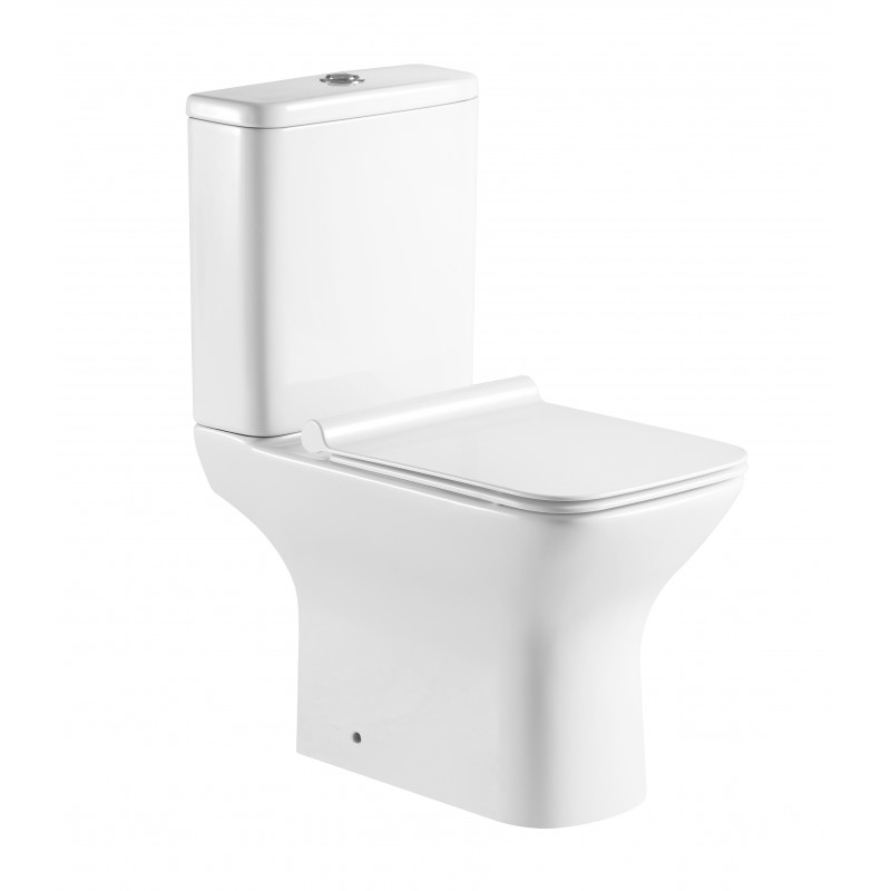 Impression rimless C/C open back WC with Geberit flush fittings & seat (IMP600)