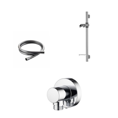 Aqualisa-900mm Rail with Push fit wall outlet