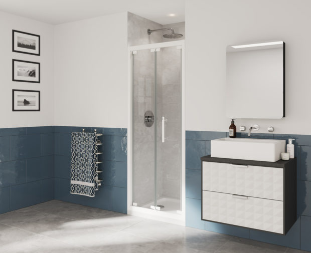 Optima 6 Bi-Fold Door 800 X 1900mm White