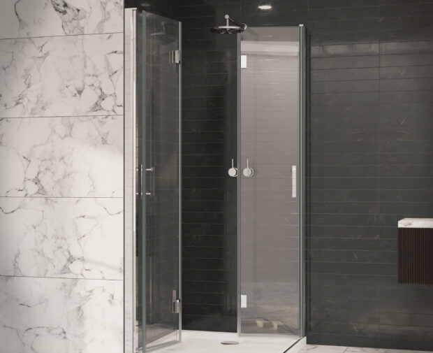 Premier 8 Double Bi-Fold Door 1000 X 2000mm Chrome
