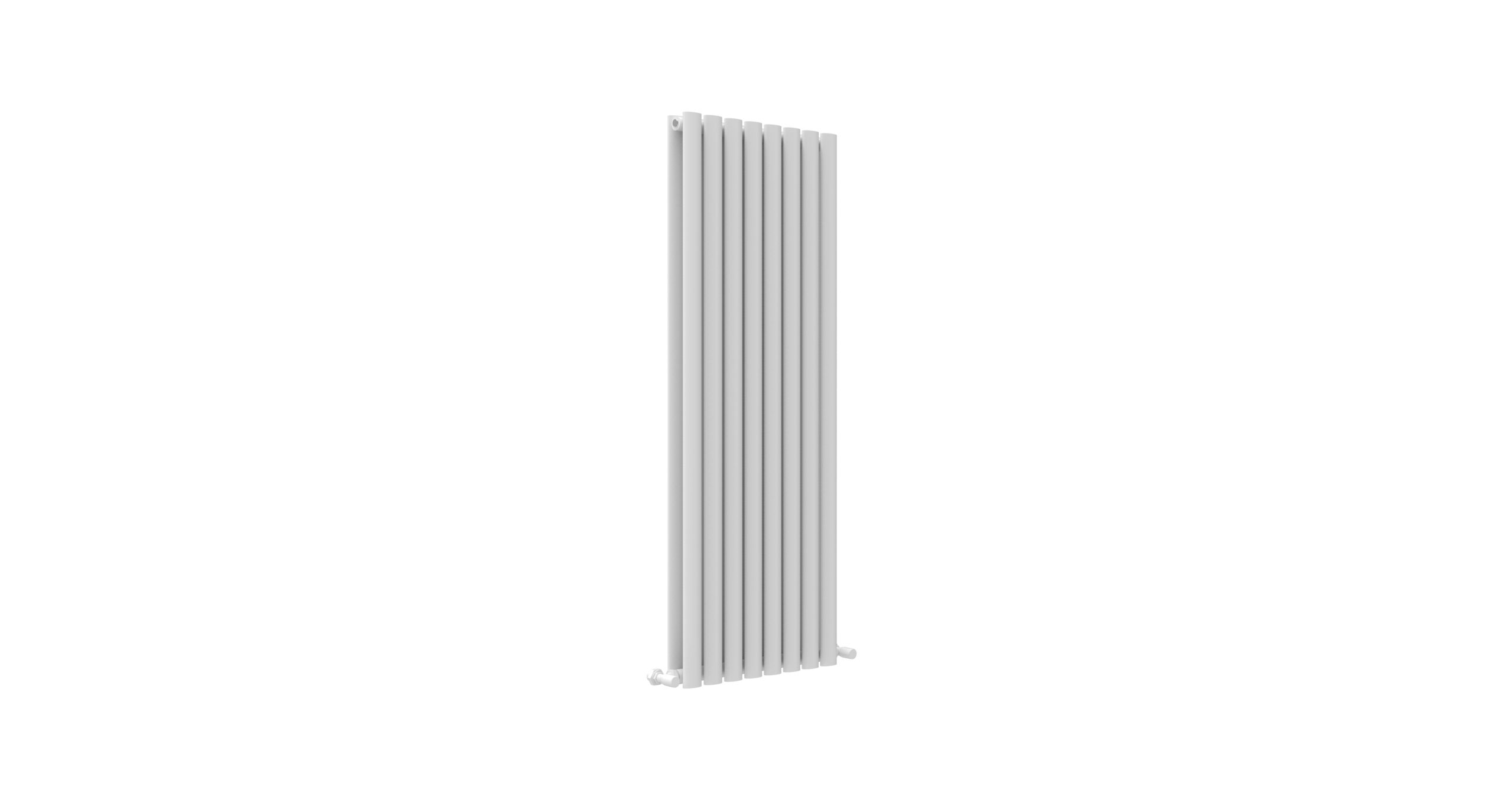 JTP - PRIMO WHITE OVAL DOUBLE ROOM RADIATOR VERTICAL 1600X480