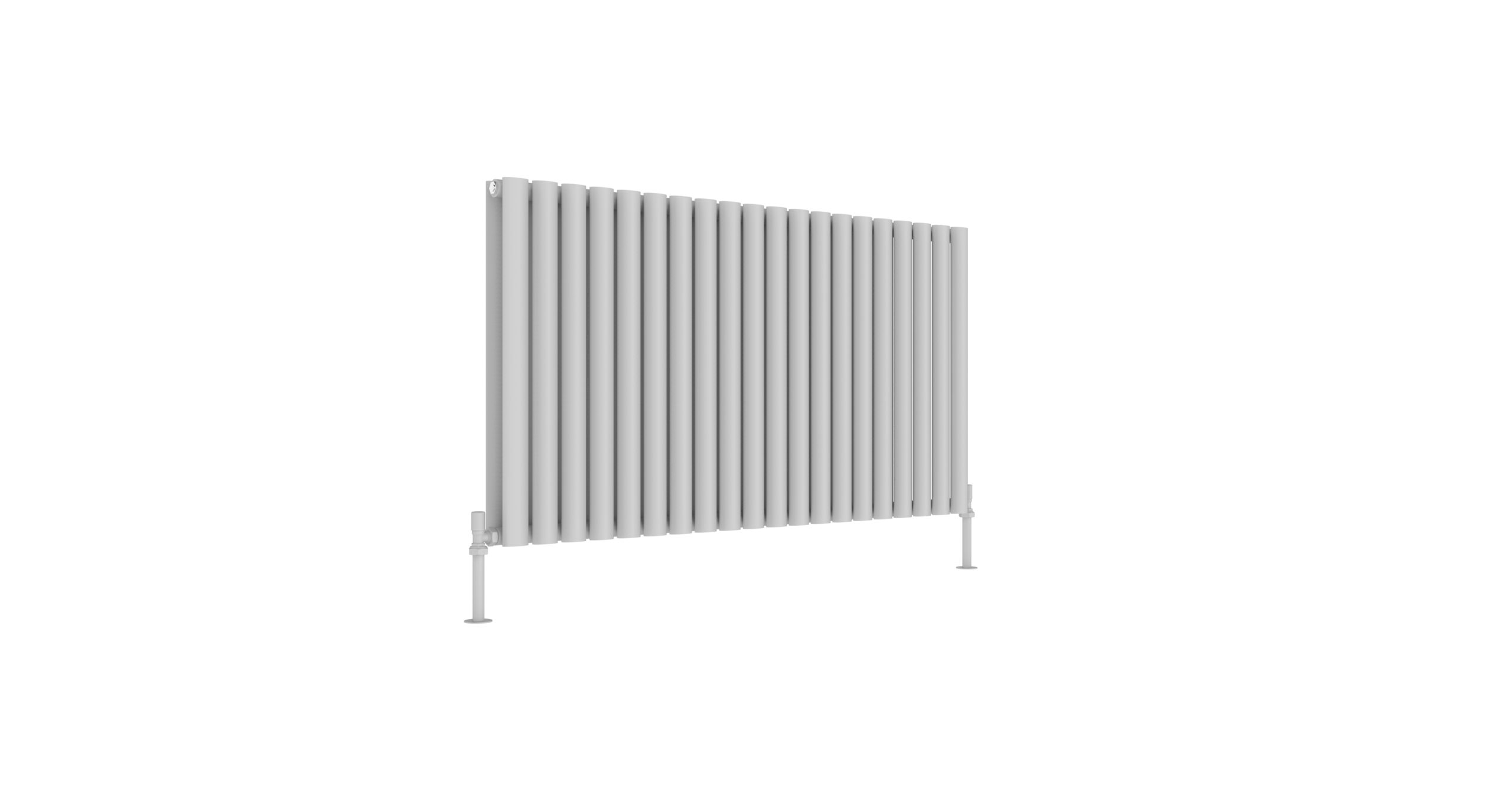 JTP - PRIMO WHITE OVAL DOUBLE ROOM RADIATOR HORIZONTAL 600X1200