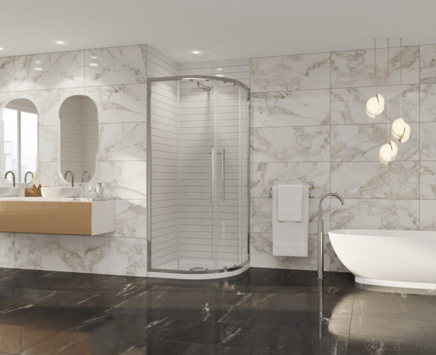 Premier 8 Quadrant Door 900 X 900mm Chrome