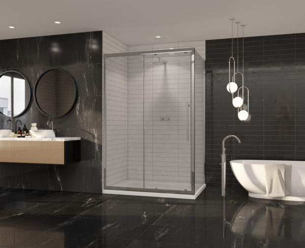 Premier 8 Sliding Door 1400 X 2000mm Chrome