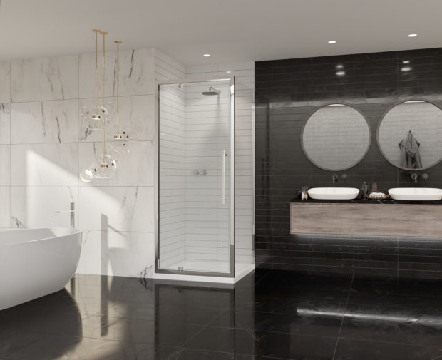 Premier 8 Side Panel 800 X 2000mm Chrome