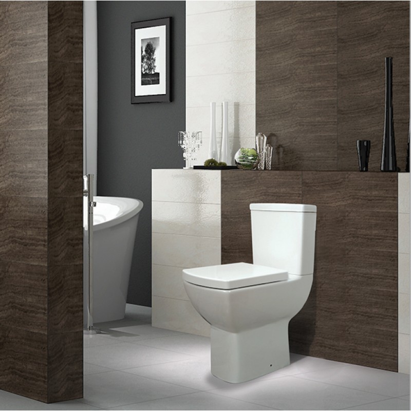 Profile short projection, high-rise C/C WC (open back) with Geberit flush fittin (PRO911)