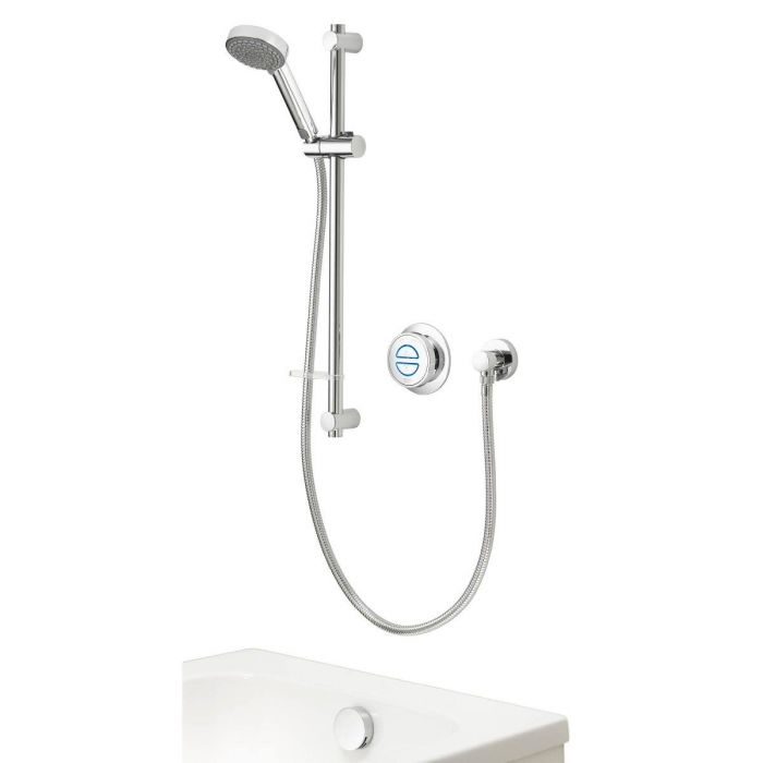 Quartz Classic Smart Digital Shower Concealed with Adjustable Head and Bath Fill (Gravity Pumped)