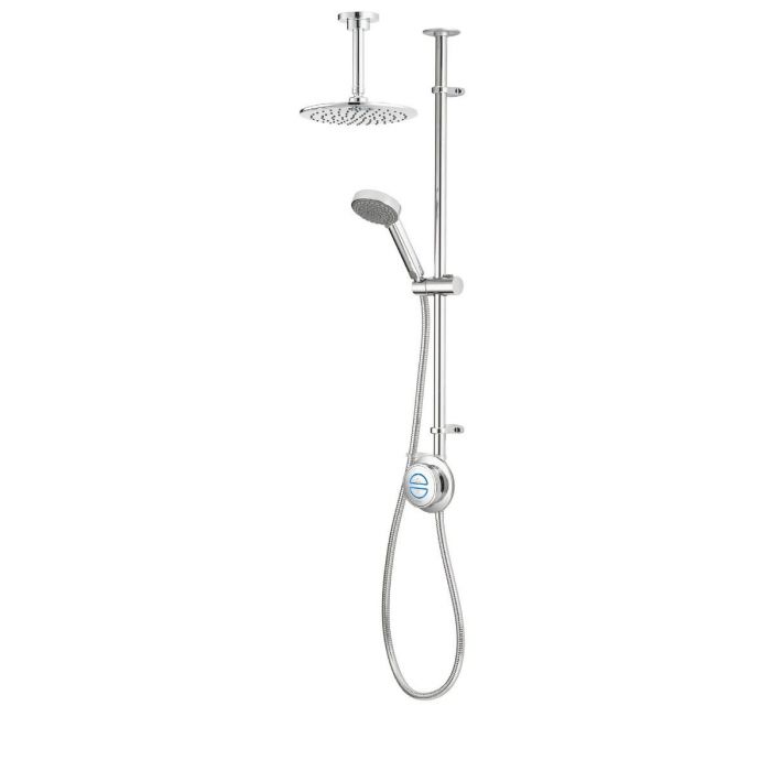 Quartz Classic Smart Digital Shower Exposed with Adjustable and Fixed Ceiling Head (Gravity Pumped)