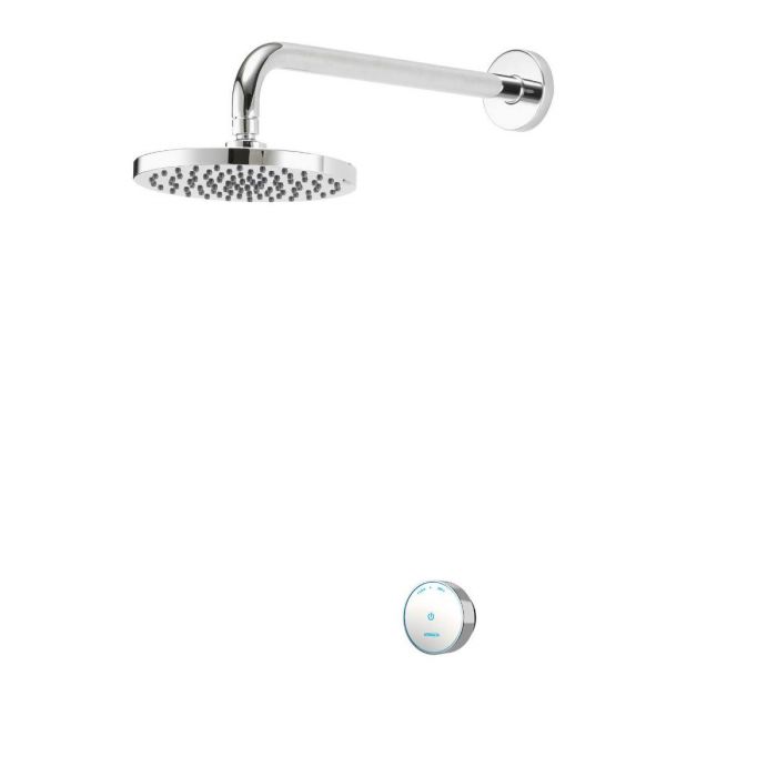 Quartz Blue Smart Digital Shower Concealed with Fixed Wall Head (Gravity Pumped)