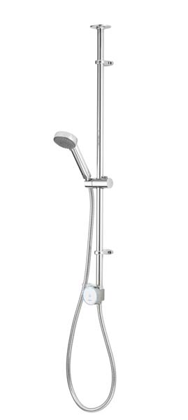 Quartz Blue Exposed Shower with Slide Rail Kit - Pumped