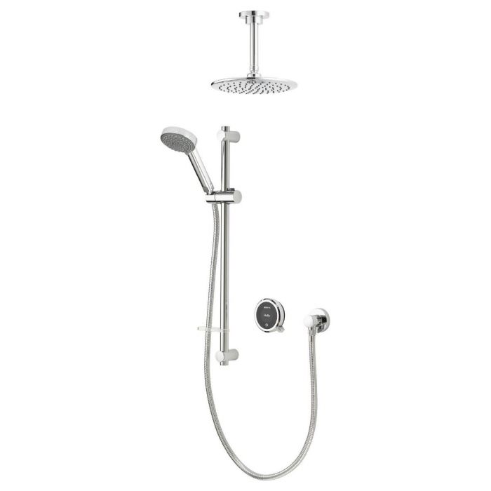 Quartz Touch Smart Digital Shower Concealed with Adjustable Head and Fixed Ceiling Head (HP/Combi)