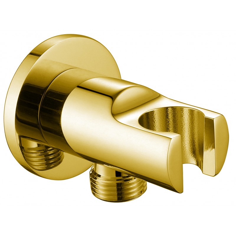 Round water outlet and holder Brush Gold (RD06-BG)