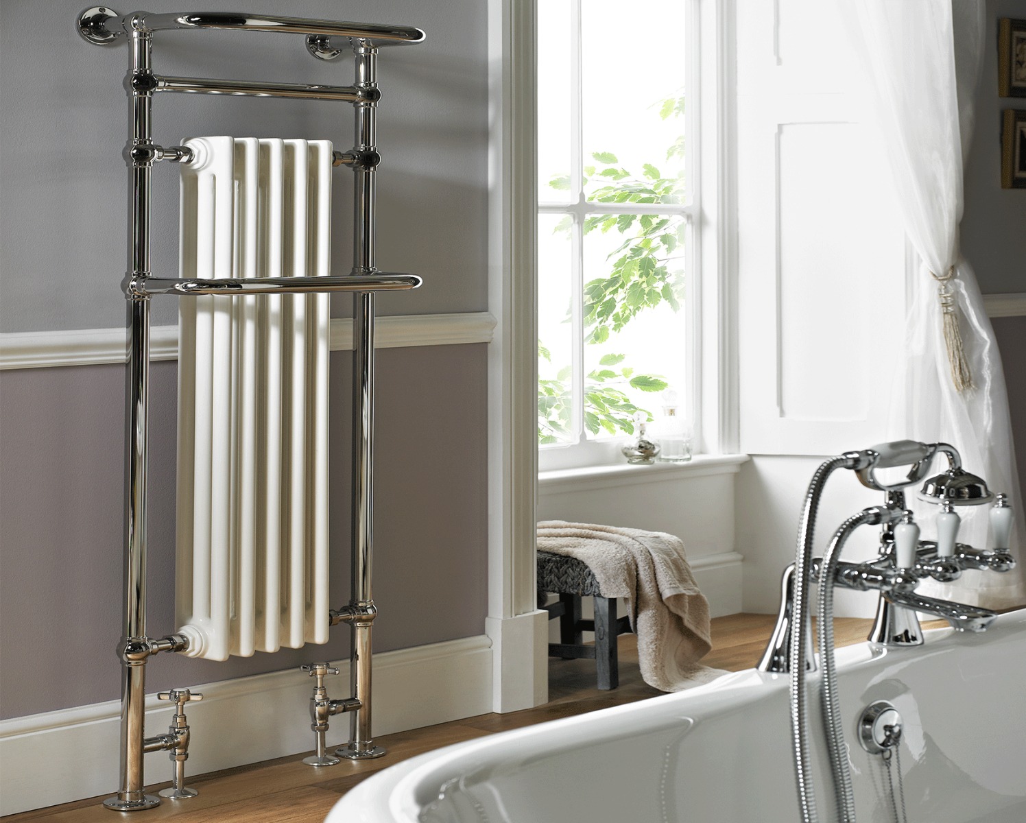 Traditional Regency Tall Fw - Br Dual Energy - Chrome 1500x500
